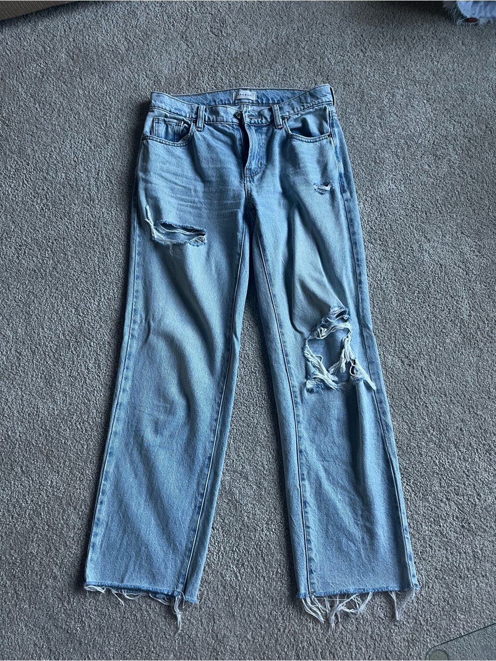 PacSun Light Blue Distressed 90s Straight-Leg Jeans